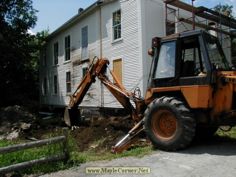 Jody Bayne digs foundation holes